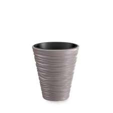  Prosperplast SAND virágcserép betéttel, 34,5 cm, mocca kerti tárolás