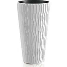 PROSPERPLAST SANDY SLIM virágcserép fehér 39 cm (V31AC-CEN-66560) kerti tárolás