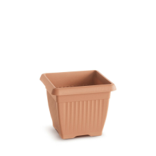 PROSPERPLAST Terra Négyzetes Terrakotta Virágcserép 15 cm, 10db-os csomag kerti tárolás