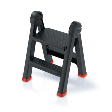 PROSPERPLAST TITAN LADDER fellépő fekete létra és állvány