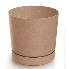 PROSPERPLAST Tubo Eco Wood cserép 35 cm bézs kerti tárolás