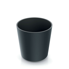 PROSPERPLAST Urbi Round Antracit Kör Virágcserép 25 cm, 5db-os csomag kerti tárolás