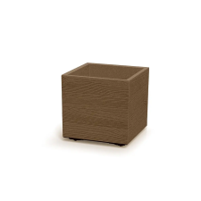 PROSPERPLAST Virágcserép Prosperplast MADERA SQUARE öko fa 38,5 cm natur kerti tárolás
