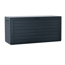 Prosperplast WOODEBOX kerti box antracit 280L kerti tárolás