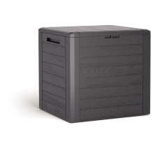 PROSPERPLAST WOODEBOX kerti tároló box barna 140L kerti tárolás