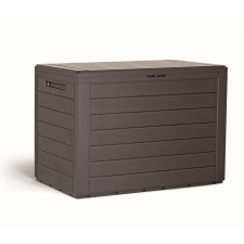 PROSPERPLAST WOODEBOX kerti tároló box barna 190L kerti tárolás
