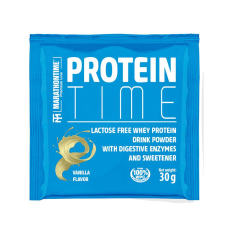 Protein Time Laktázenzimmel Dúsított fehérje vanília íz 30 g - Marathontime vitamin és táplálékkiegészítő