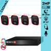  Provision 4 cső kamerás analóg megfigyelőrendszer 2MP színes éjjellátó biztonsági kamera 20m fehérfény