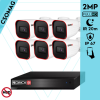  Provision 6 cső kamerás analóg megfigyelőrendszer 2MP HD Pro biztonsági kamera, inframegvilágítás 20m, 2.8mm fix lencse, 88° látószög