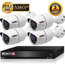 Provision Full HD IP 4 kamerás kamera rendszer 1920x1080p megfigyelő kamera