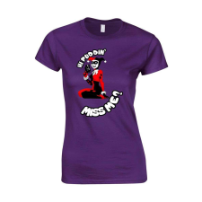 Puddin miss me női póló - egyedi mintás, 12 szín, S-2XL női póló