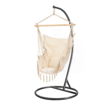  Puerto függőszék állvánnyal bézs-fekete kerti bútor