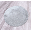  Puffy egyszínű kerek szőnyeg 120cm - szürke