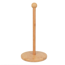 Pufo Bambusz fa Pufo tartó papírtekercsekhez, konyharuhákhoz, 30 cm, barna papírárú, csomagoló és tárolóeszköz