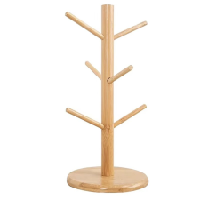 Pufo Függőleges támaszték Pufo bambusz bambuszfából bögrékhez és csészékhez, 34 cm konyhai eszköz