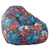  Pufrelax Nirvana Gigant babzsák fotel - Vízálló huzat, kültéri használatra is, polisztirol gyöngyökkel töltve - Street Art