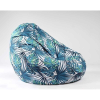  Pufrelax Nirvana Gigant babzsák fotel - Vízálló huzat, kültéri használatra is, polisztirol gyöngyökkel töltve - Trópusi levél