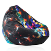  Pufrelax Nirvana Grande babzsák fotel - Vízálló huzat, kültéri használatra is, polisztirol gyöngyökkel töltve - Lagoon Nebula