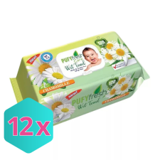 Pufy Fresh nedves törlőkendő chamomille 120db/csg KARTON - 12x120 db tisztító- és takarítószer, higiénia