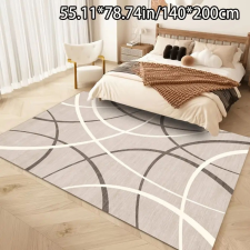 Puha bársony szőnyeg, görbe vonalak minta 140x200cm BR552959-3 lakástextília