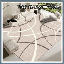 Puha bársony szőnyeg, görbe vonalak minta 180x250cm BR552959-5 lakástextília