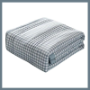 Puha légáteresztős nyári takaró 180x200cm - Szürke rács PW68406-6