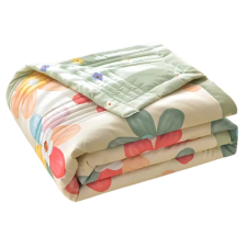  Puha légáteresztős nyári takaró 203x229cm - Színes virágok PW68406-4 lakástextília