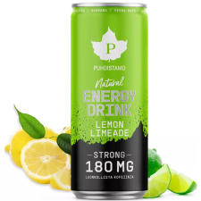 Puhdistamo Natural energy 330ml lemon- limonádé ízű természetes energiaital DRS reform élelmiszer