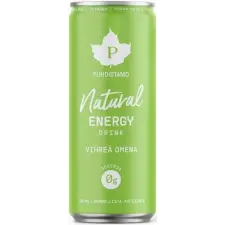  Puhdistamo Natural energy 330ml zöld alma ízű természetes energiaital DRS gyógytea