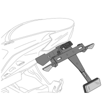 PUIG Adjustable license support PUIG 7552N fekete egyéb motorkerékpár alkatrész