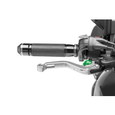 ﻿PUIG Brake lever without adapter PUIG 180PV rövid silver/green egyéb motorkerékpár alkatrész