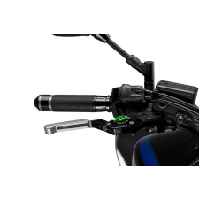 PUIG Brake lever without adapter PUIG 3.0 14PNV extendable folding silver/green egyéb motorkerékpár alkatrész