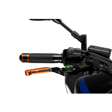 ﻿PUIG Brake lever without adapter PUIG 3.0 14TNV extendable folding orange/green egyéb motorkerékpár alkatrész