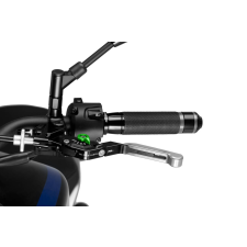 PUIG Clutch lever without adapter PUIG 3.0 24PNV extendable folding silver/green egyéb motorkerékpár alkatrész