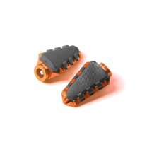 PUIG Footpegs without adapters PUIG TRAIL 7319T narancssárga with rubber egyéb motorkerékpár alkatrész
