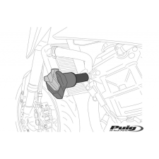 PUIG Frame sliders PUIG R19 22194N black with grey rubber motorkerékpár idom