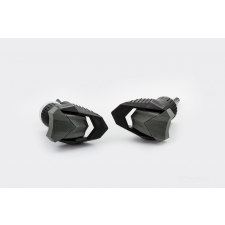 PUIG Frame sliders PUIG R19 9000N black with grey rubber bukócső, bukógomba