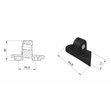 ﻿PUIG Mirror adaptor PUIG 3542N jobb fekete egyéb motorkerékpár alkatrész