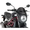 PUIG Puig Suzuki SV650 16- Félidom karbon hatású, fekete Puig Vázak, idomok, kiegészítők Szélvédők