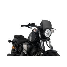 PUIG Puig XV950/R első alumínium díszlemez, fekete Puig  Vázak, idomok, kiegészítők Szélvédők egyéb motorkerékpár alkatrész