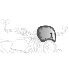 ﻿PUIG Spare PUIG FRONTAL PLATE 9229J matt black bukósisak