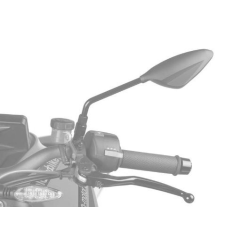 PUIG Visszapillantó tükör PUIG RS2 70° FAIRING FITTING 7355C carbon look bal motorkerékpár visszapillantó