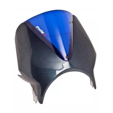 ﻿PUIG Windshield PUIG RETROVISIONS 003CA carbon look kék bukósisak