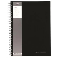 Pukka pad Black Range Spirálfüzet A4 vonalas 80 lap füzet