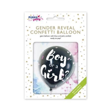 Pukka pad Boy or a Girl léggömb konfettivel 91cm (PTY557) (PTY557) party kellék