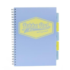 Pukka pad Spirálfüzet, A4, vonalas, 100 lap,  "Pastel project book", vegyes szín füzet