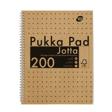 Pukka pad Spirálfüzet, A4, vonalas, 100 lap, PUKKA PAD "Jotta Kraft" füzet