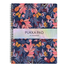 Pukka pad Spirálfüzet, A4+, vonalas, 80 lap, PUKKA PAD "Jotta Bloom", vegyes minta füzet