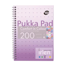 Pukka pad Spirálfüzet, A5, vonalas, 100 lap, PUKKA PAD Irlen Jotta Lavender (PUPIRJA5L) füzet
