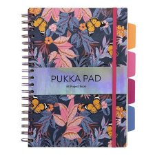 Pukka pad Spirálfüzet, B5, vonalas, 100 lap, PUKKA PAD Project Book Bloom, vegyes minta (PUP9494) füzet
